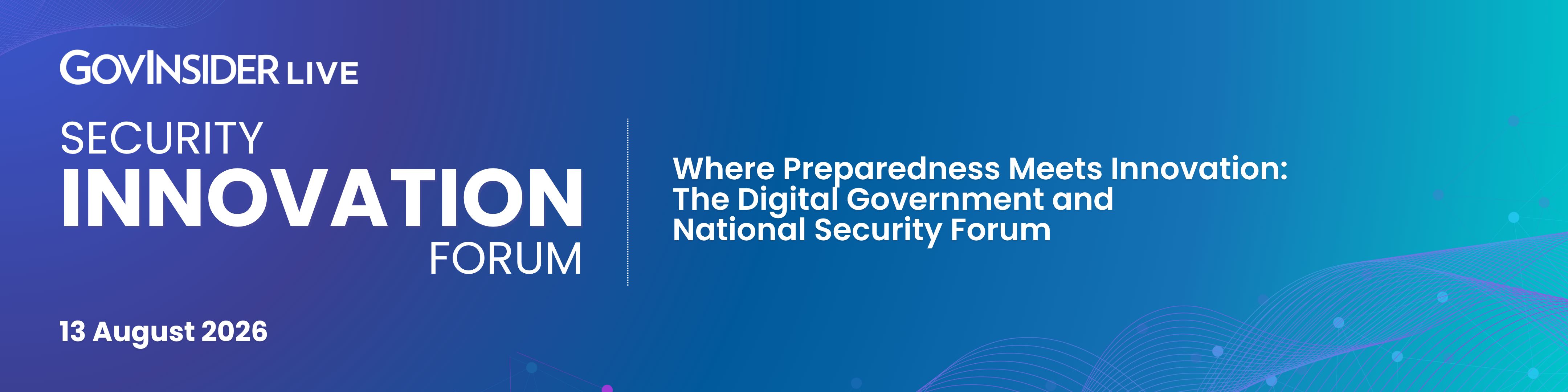event banner for Security Innovation Forum